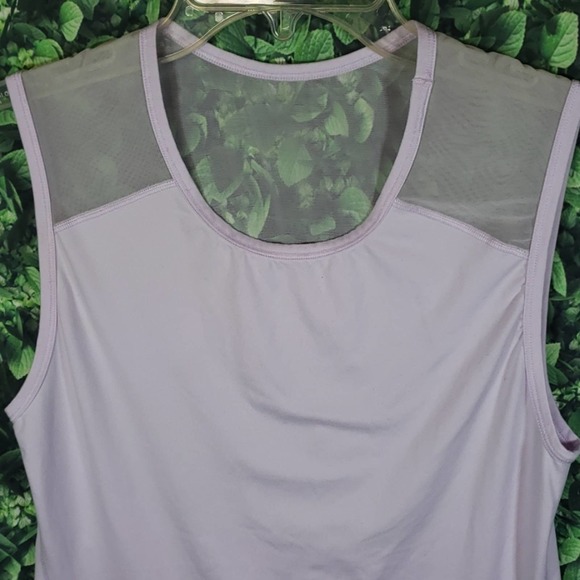 Athleta Pink Shell Mesh Tank Sz XS - Picture 3 of 6